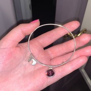 Purple stone Alex and Ani bracelet